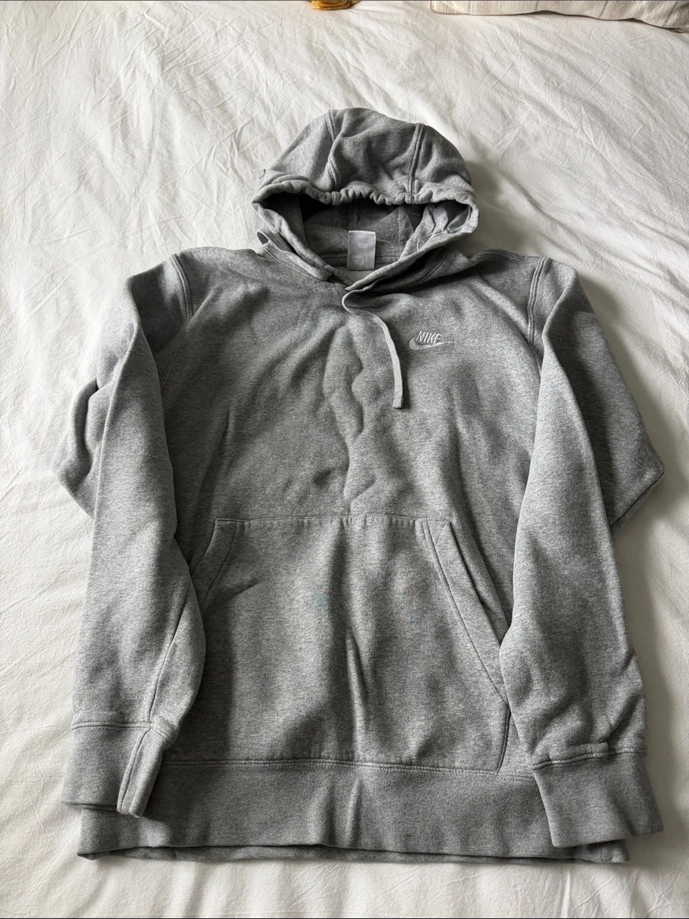 Nike Gray Pullover Hoodie with Small Chest Logo